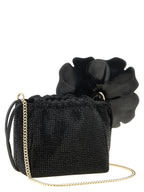 PINKO Black Polyethylene Clutch Bag