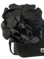 PINKO Black Polyethylene Clutch Bag