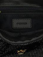 PINKO Black Polyethylene Clutch Bag