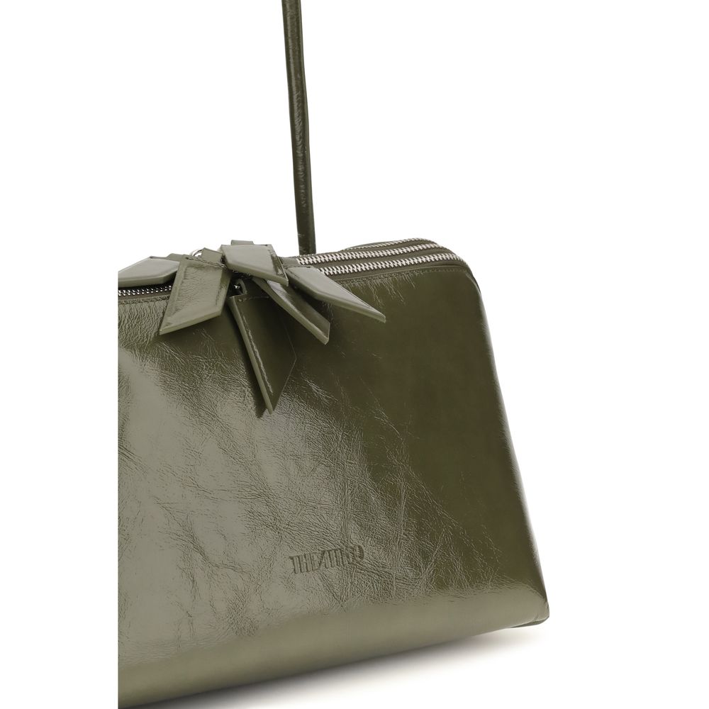 The Attico Bicolor Calf Leather Bos Taurus Shoulder Bag