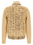 Maison Margiela Beige Virgin Wool Cardigan