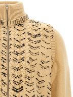 Maison Margiela Beige Virgin Wool Cardigan