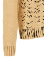 Maison Margiela Beige Virgin Wool Cardigan