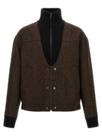 Maison Margiela Brown Wool Bomber