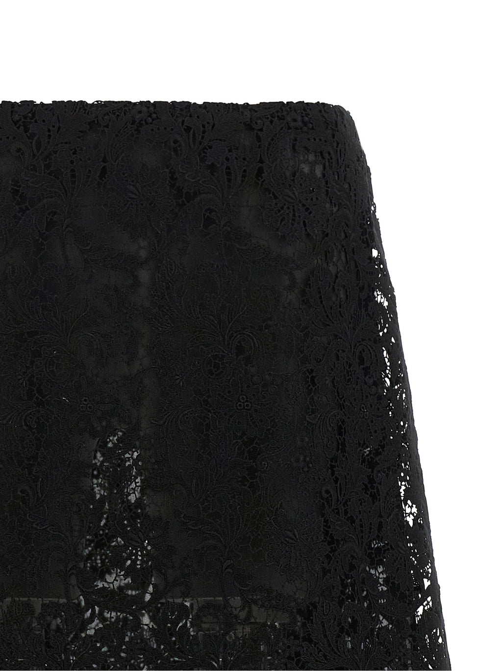 Fendi Black Cotton Midi Skirt