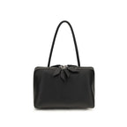 The Attico Black Calf Leather Bos Taurus Shoulder Bag
