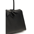 The Attico Black Calf Leather Bos Taurus Shoulder Bag