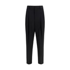Dolce & Gabbana Black Wool Oves Aries Dress Pants