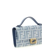 Fendi Blue Cotton Cardholder