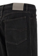 Balenciaga Black Cotton Relaxed Fit Jeans