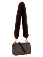 PINKO Bordeaux Calfskin Shoulder Bag