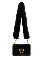 PINKO Black Calfskin Shoulder Bag