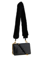 PINKO Black Calfskin Shoulder Bag