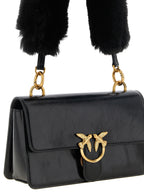 PINKO Black Calfskin Shoulder Bag