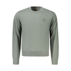 Hugo Boss Green Cotton Sweatshirt