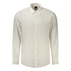 Hugo Boss White Cotton Men's Shirt