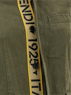 Fendi Bicolor Cotton Full-Length Jacket