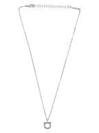 Ferragamo Silver Brass Necklace