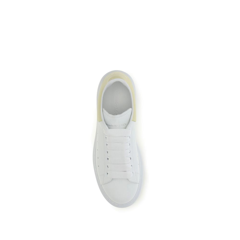 Alexander McQueen White Calf Leather Bos Taurus Chunky Sneakers