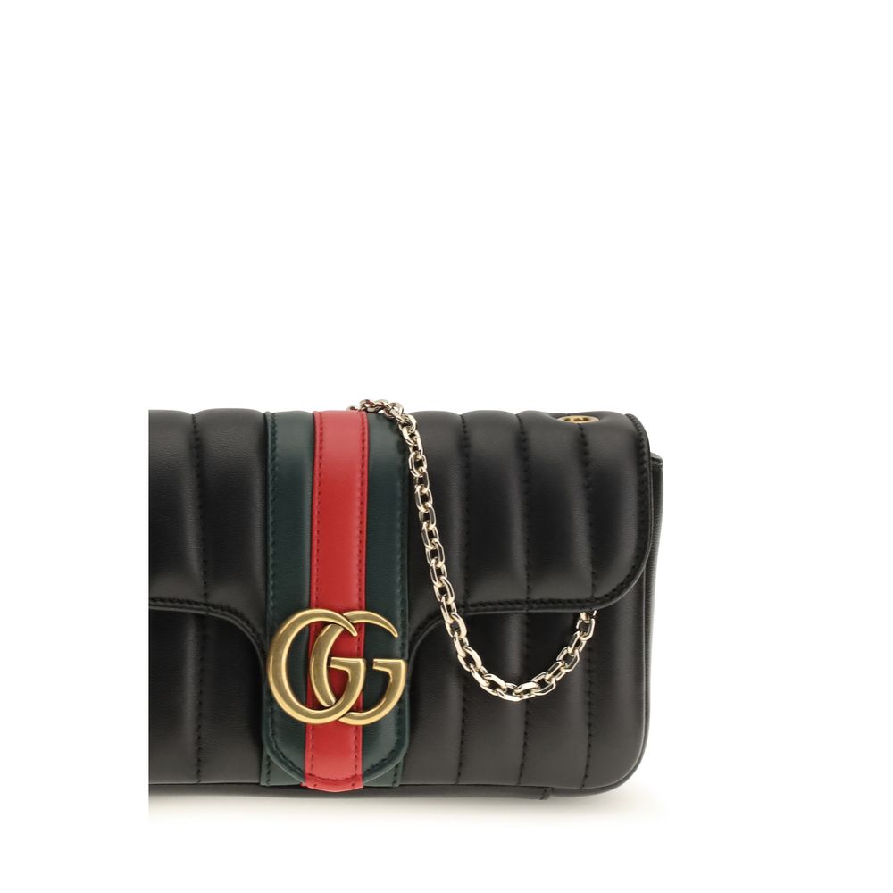 Gucci Black Calf Leather Bos Taurus Shoulder Bag