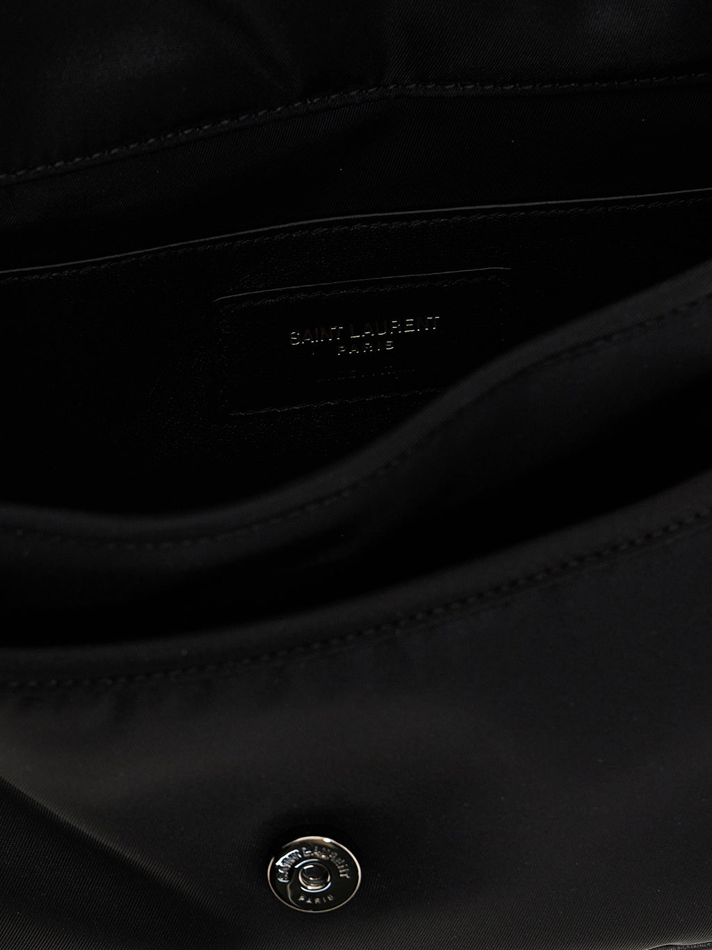 Saint Laurent Black Polyamide Crossbody Bag