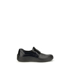 Prada Black Calf Leather Bos Taurus Slip-On Loafers