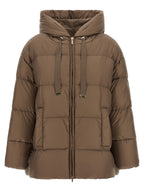 Max Mara Brown Polyamide Full-Length Jacket