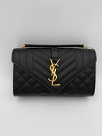Saint Laurent Bicolor Leather Handbag