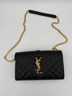 Saint Laurent Bicolor Leather Handbag