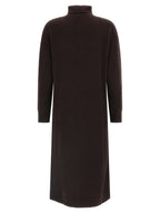 Max Mara Brown Wool Midi Dress