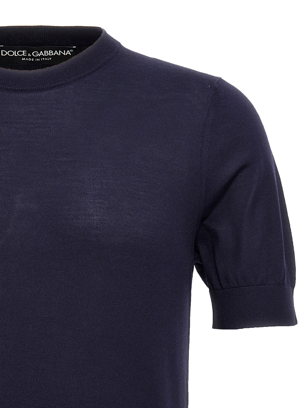 Dolce & Gabbana Blue Silk Cardigan