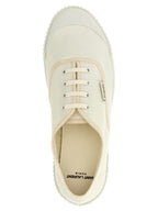 Saint Laurent White Cotton Low Top Sneakers