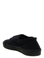Saint Laurent Black Cotton Low Top Sneakers