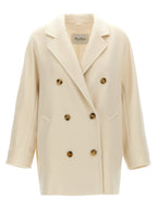 Max Mara White Virgin Wool Coat