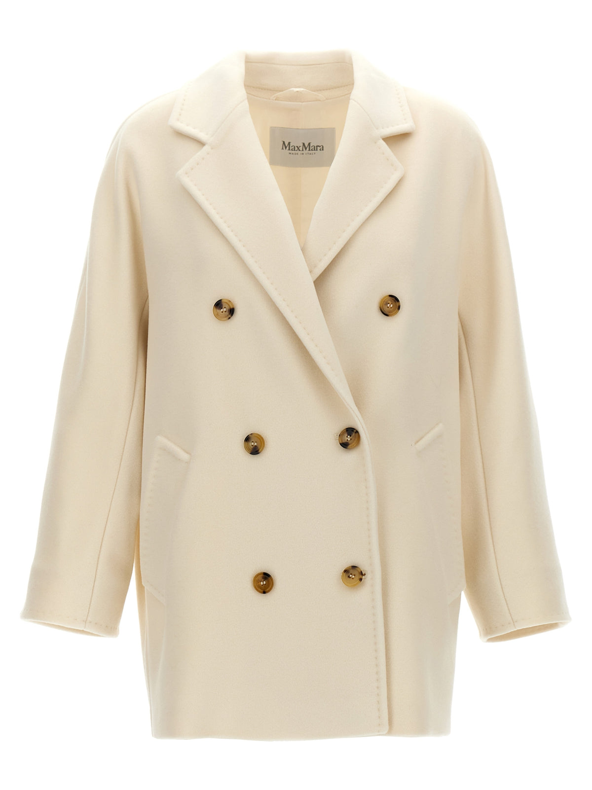 Max Mara White Virgin Wool Coat