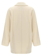 Max Mara White Virgin Wool Coat