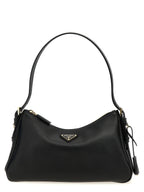 Prada Black Calfskin Shoulder Bag
