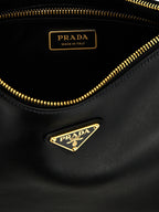 Prada Black Calfskin Shoulder Bag