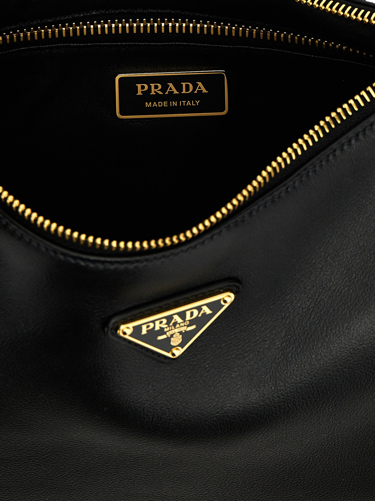 Prada Black Calfskin Shoulder Bag