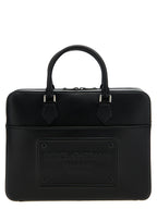 Dolce & Gabbana Black Lamb Leather Tote Bag