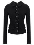 Dolce & Gabbana Black Virgin Wool Blazer