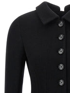 Dolce & Gabbana Black Virgin Wool Blazer