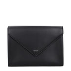 Ferragamo Black Leather Clutch Bag