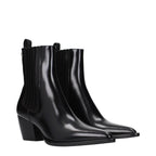 Christian Dior Black Leather Ankle Boots