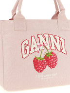 Ganni Multicolor Recycled Polyester Tote Bag