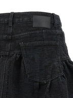 Ganni Black Cotton Long Skirt