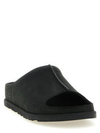UGG Black Leather Slides