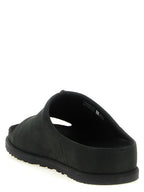 UGG Black Leather Slides