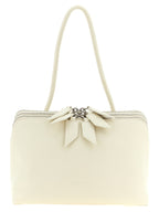 The Attico White Calfskin Shoulder Bag
