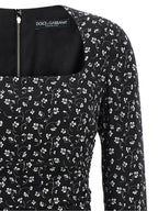 Dolce & Gabbana Black Silk Short Dress